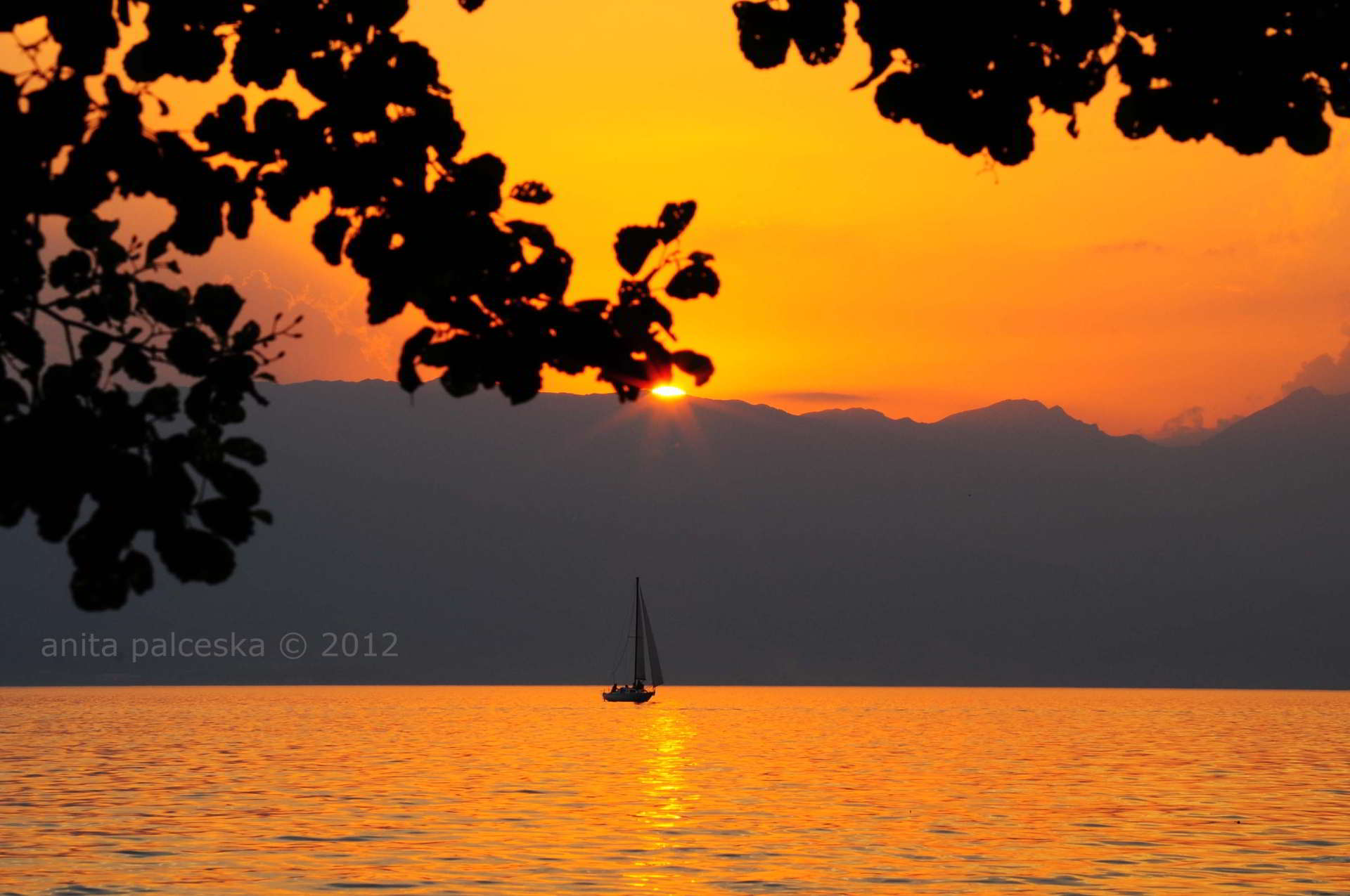 Sunset in Ohrid