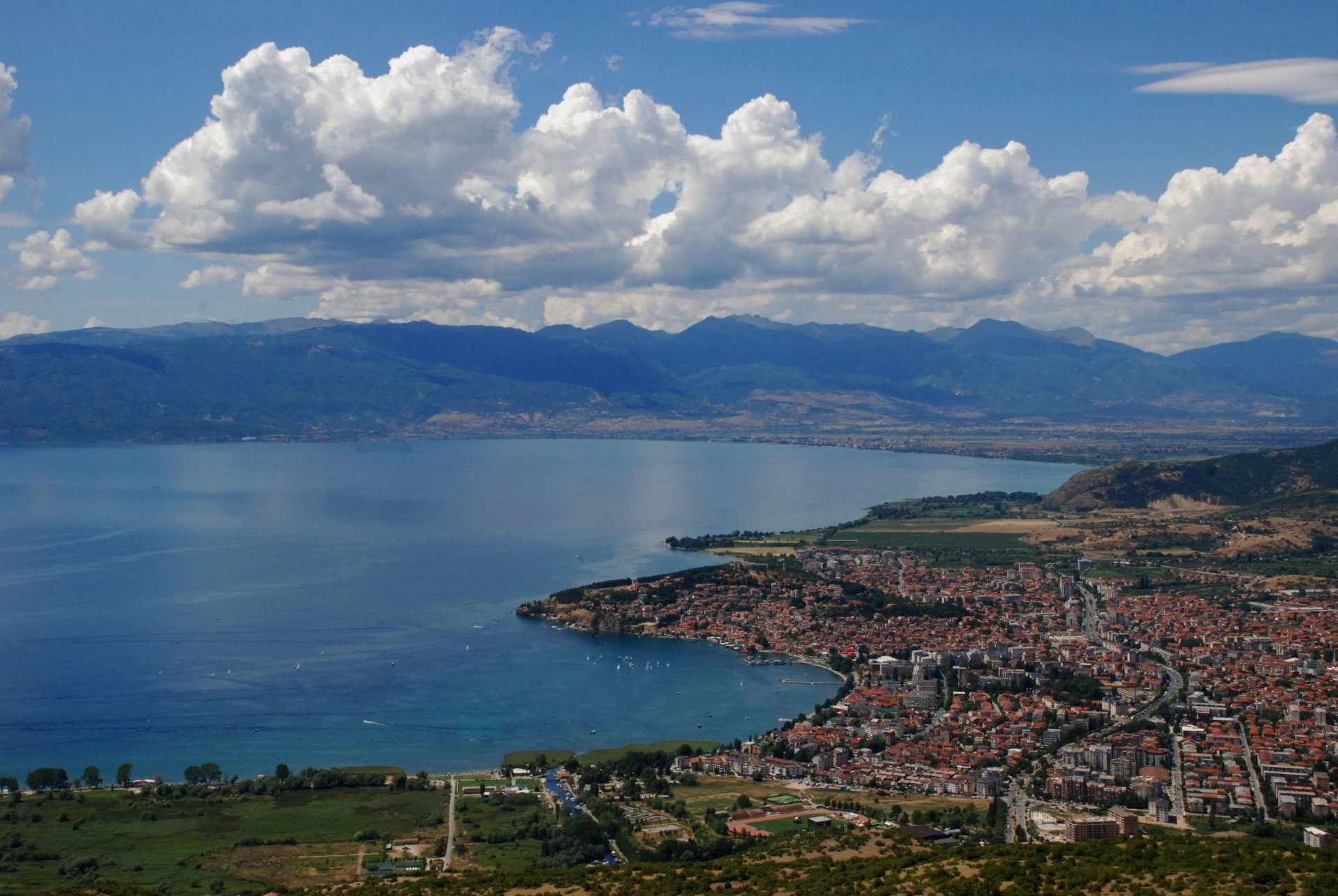 Ohrid town from above
